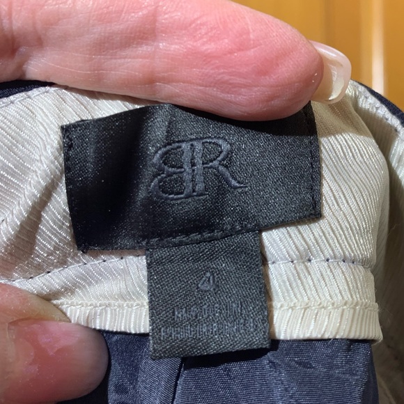 🔥NWOT🔥 Banana Republic Navy Dress Pants w/Removable belt - Fully lined - Sz 4 - Picture 8 of 12